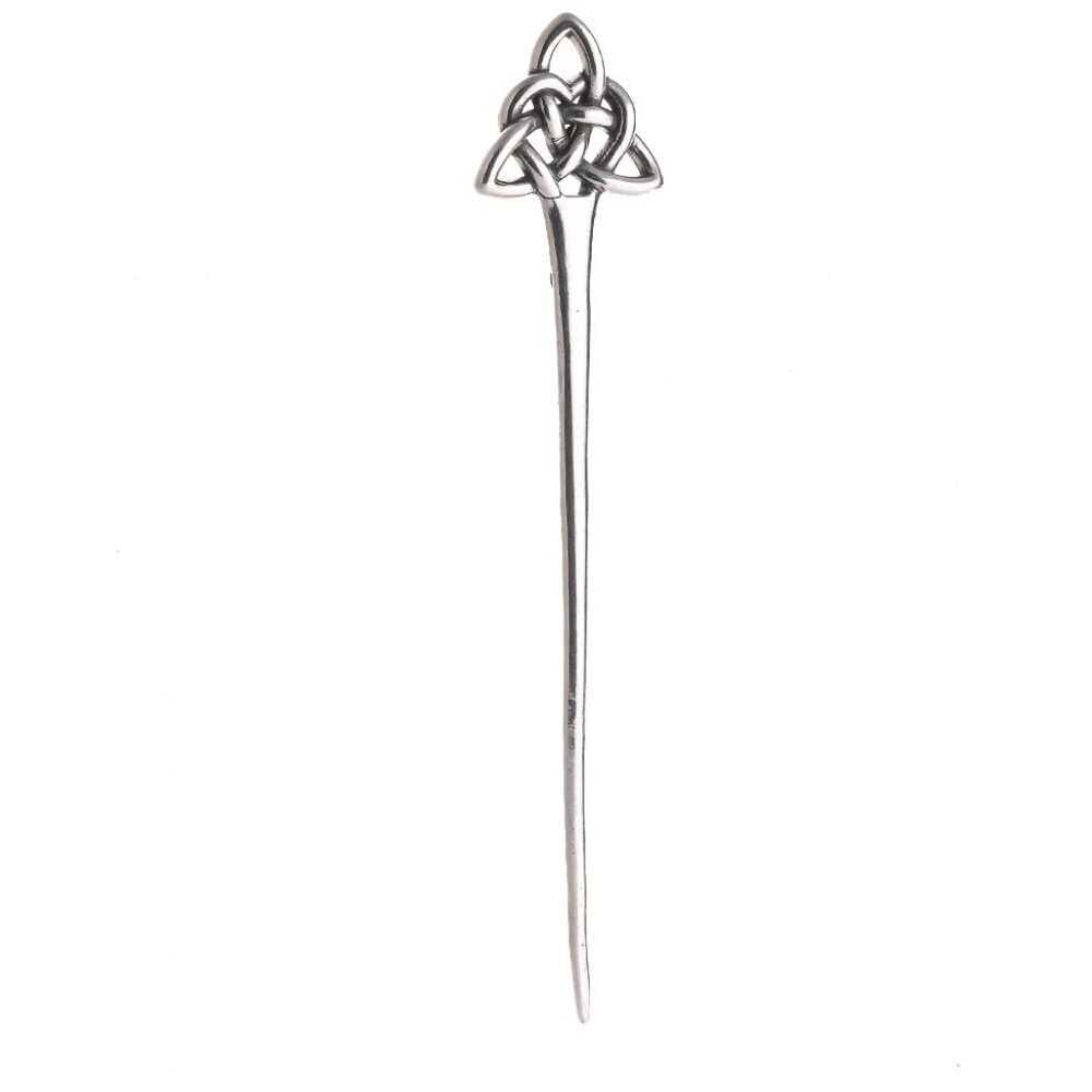 Celtic Sister Knot Hair Pin Stainless Steel Irish Hair Accessories Updo Jewelry